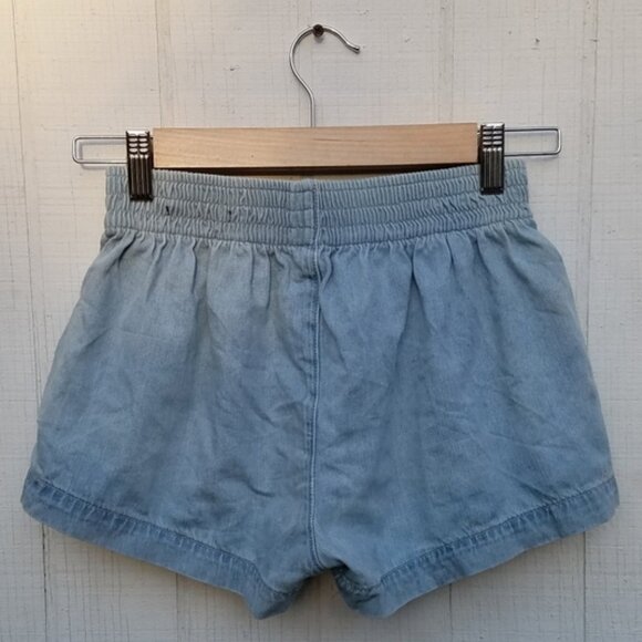 rag & bone light blue denim chambray shorts - Picture 4 of 4